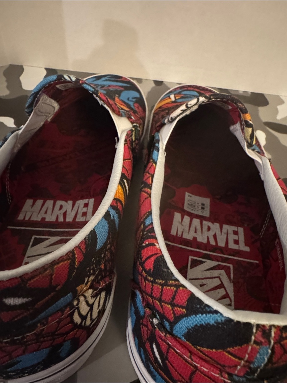 Vans Slip-On Canvas Sneakers - Red, Blue, Black legit - Picture 5 of 7